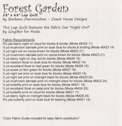 Forest Garden - Quilt Pattern, different perspective #1. Select this picture to zoom in