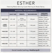 Esther - Quilt Pattern