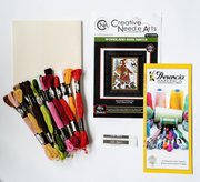 Woodland Mini Santa - Christmas Cross Stitch Kit
