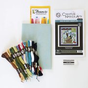 Hen on a Nest Sampler - Cross Stitch Kit