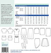 Grafton Dress, Top & Skirt Size 0-16 - Sewing Pattern, different perspective #1. Select this picture to zoom in