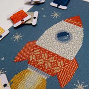 Blast Off - Cross Stitch Pattern, different perspective #1. Select this picture to zoom in