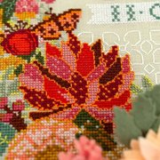 Modern Botanical Wedding Sampler - Cross Stitch Pattern, different perspective #2. Select this picture to zoom in