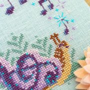 Snail Song - Cross Stitch Pattern, different perspective #2. Select this picture to zoom in