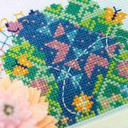 Bear-y Good Day - Cross Stitch Pattern, different perspective #1. Select this picture to zoom in