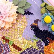 Brew Crew - Halloween Cross Stitch Pattern, different perspective #2. Select this picture to zoom in