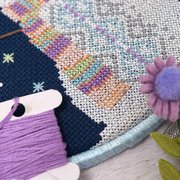Magical Snowflakes - Cross Stitch Pattern, different perspective #2. Select this picture to zoom in