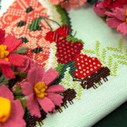 Watermelon Crawl - Cross Stitch Pattern, different perspective #1. Select this picture to zoom in