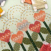 Love Blooms - Cross Stitch Pattern, different perspective #1. Select this picture to zoom in