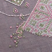 Topsy-Turvy Tea - Cross Stitch Pattern, different perspective #1. Select this picture to zoom in