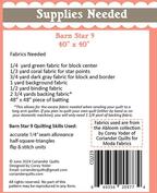 Barn Star 9 - Quilt Pattern