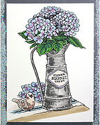 Hydrangea Tin - Cling Stamp
