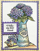 Hydrangea Tin - Cling Stamp