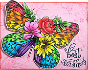Floral Flutter - Cling Stamp