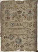 Hannah Whitaker Thorne 1821 - Cross Stitch Pattern