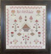 Rachel de la Rue 1825 - Cross Stitch Pattern, different perspective #2. Select this picture to zoom in