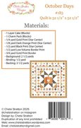 October Days - Quilt Pattern