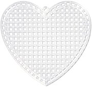 7 Count Clear Hearts Plastic Canvas 3 inch 10pcs