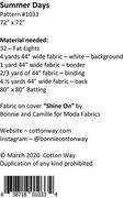 Summer Days - Quilt Pattern
