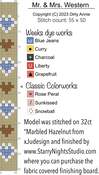 Mr. & Mrs. Western - Cross Stitch Pattern