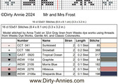 Mr. & Mrs. Frost - Christmas Cross Stitch Pattern