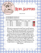 Ruby Slippers - Cross Stitch Pattern