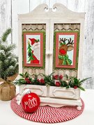 Santa and Rudolph - Christmas Cross Stitch Pattern
