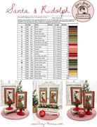Santa and Rudolph - Christmas Cross Stitch Pattern