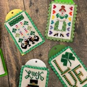 Saint Patrick Tiny Tags - Cross Stitch Pattern