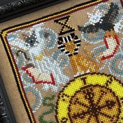 Cat Tarot V - Wheel of Fortune - Cross Stitch Pattern