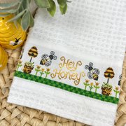 Honey Bee Towel - Cross Stitch Pattern