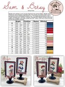Sam and Betsy - Patriotic Cross Stitch Pattern, different perspective #1. Select this picture to zoom in