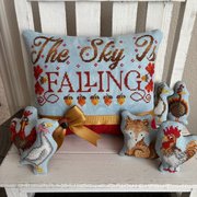 Henny Penny Minis - Cross Stitch Pattern, different perspective #1. Select this picture to zoom in
