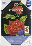 Red Rose Corsage with Frame - Diamond Dotz Facet Art Kit