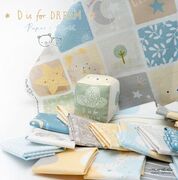 D Is For Dream White - Bear Face Baby Bear - Quilt Fabric