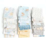 D Is For Dream White - Bear Face Baby Bear - Quilt Fabric
