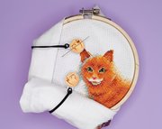 Wooden Cats - Magnetic Fabric Keepers (2pcs)