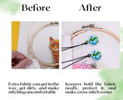 Flowers - Magnetic Fabric Keepers (2pcs)