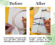 Cats Acrylic - Magnetic Fabric Keepers (2pcs)