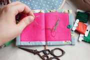 Pink Flower Thread Catcher