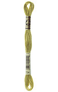 DMC 734 Six Strand Floss - Light Olive Green