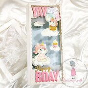 Inverted Stitched Scalloped Slimline - Craft Die Set