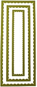 Inverted Stitched Scalloped Slimline - Craft Die Set