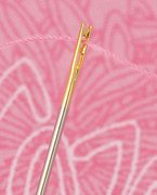Gold-Eye Easy Threading Needles - Sizes 5, 7, 9,