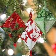 FabriFlair Ornament Kit - Triangle - Christmas Ornament