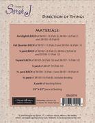 Direction Of Things - Quilt Pattern