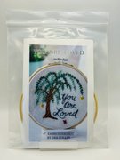 You Are Loved - Embroidery Kit, different perspective #1. Select this picture to zoom in