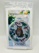 Woodland Owl - Embroidery Kit, different perspective #1. Select this picture to zoom in