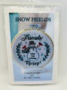 Snow Friends - Christmas Embroidery Kit, different perspective #1. Select this picture to zoom in