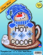 Hot Cocoa Snowman - Christmas Plastic Canvas Kit